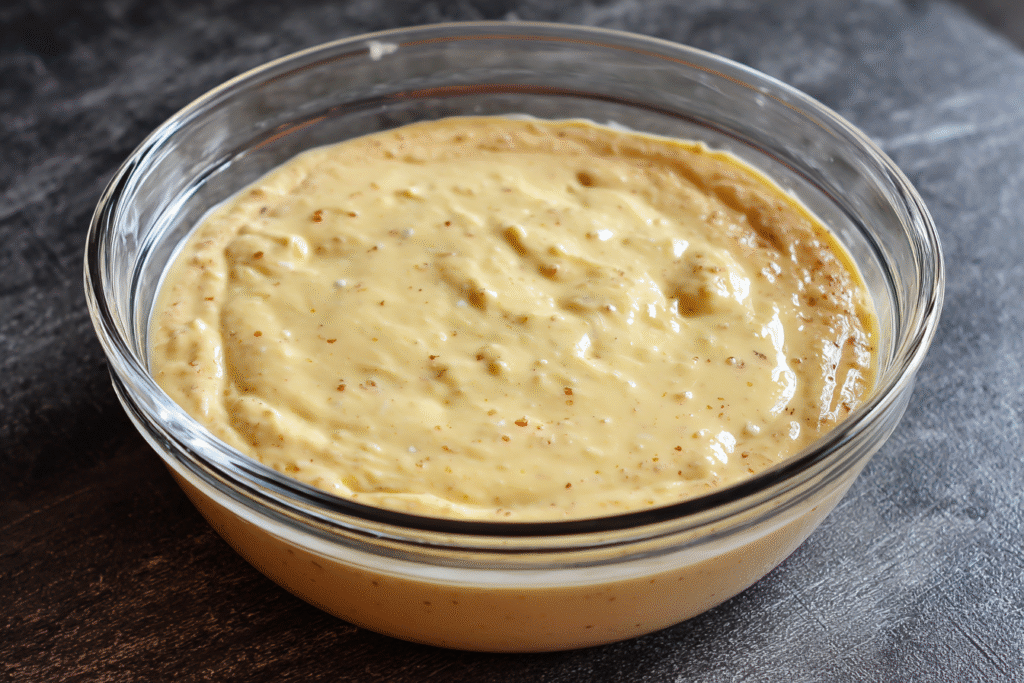 Cottage cheese banana muffins batter