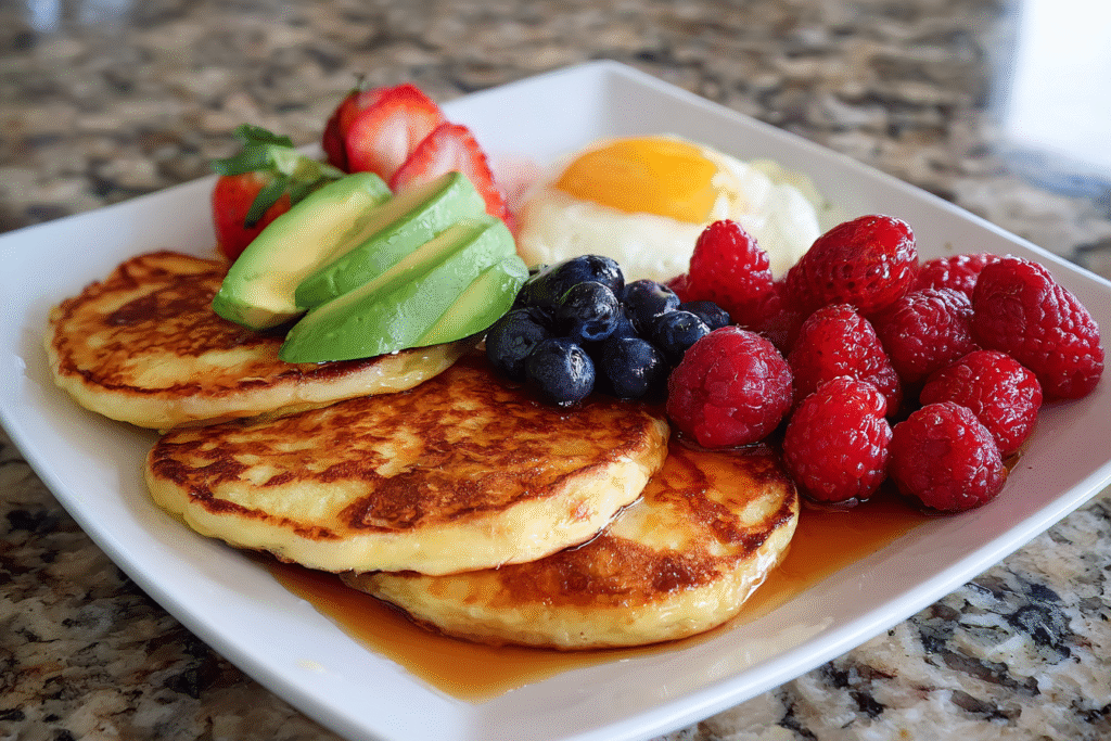 Cottage cheese pancakes sweet and savory