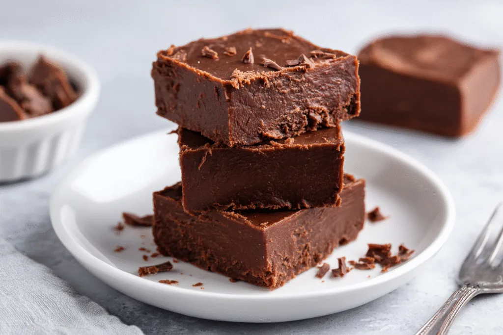 Cottage cheese fudge chocolate dessert